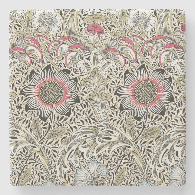 William Morris Corncockle Tapete Steinuntersetzer (Vorderseite)