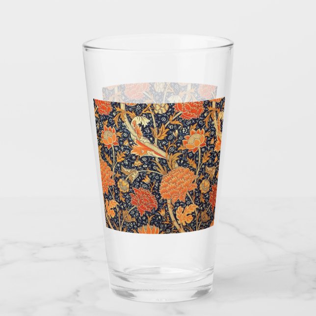 William Morris Cray Floral Art Nouveau Pattern Glas (Vorderseite)
