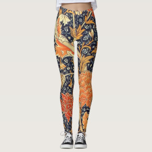 William Morris Cray Floral Art Nouveau Pattern Leggings