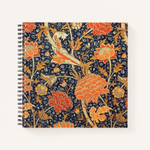 William Morris Cray Floral Art Nouveau Pattern Notizbuch