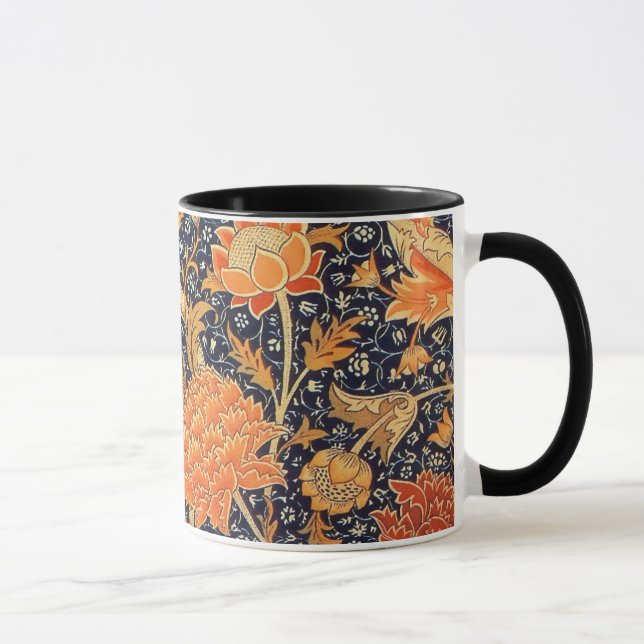 William Morris Cray Floral Art Nouveau Pattern Tasse (Rechts)