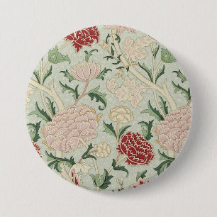 William Morris Cray Floral Pre-Raphaelite Vintag Button