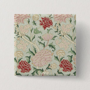 William Morris Cray Floral Pre-Raphaelite Vintag Button