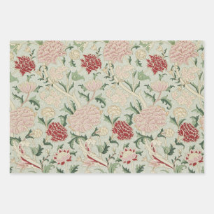 William Morris Cray Floral Pre-Raphaelite Vintag Geschenkpapier Set