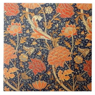 William Morris Cray Florales Art Nouveau Muster Fliese