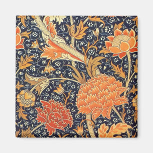 William Morris Cray Florales Art Nouveau Muster Magnet