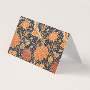 William Morris Cray Florales Art Nouveau Muster Visitenkarten