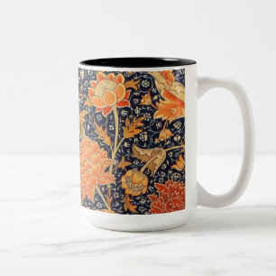 William Morris Cray Florales Art Nouveau Muster Zweifarbige Tasse