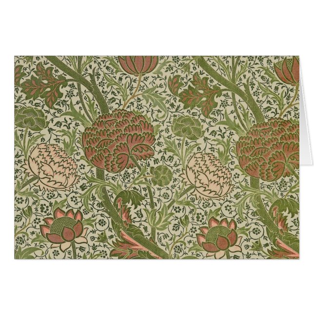 William Morris Cray Sage Blume Floral Botanical (Vorderseite (Horizontal))