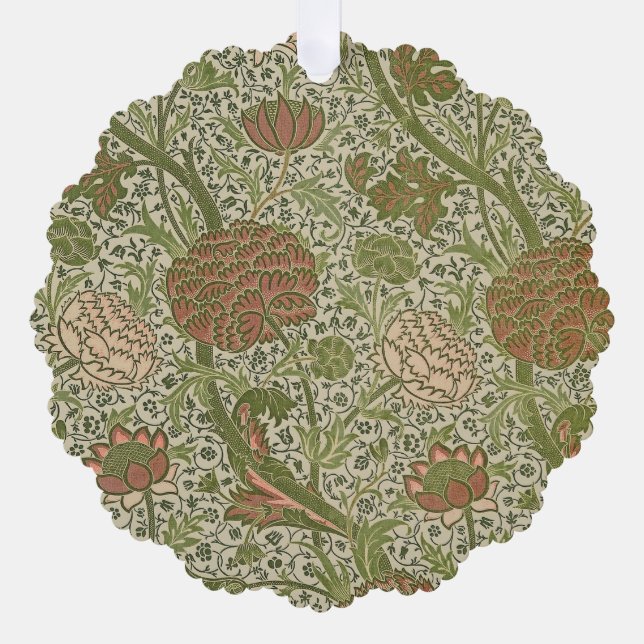William Morris Cray Sage Blume Floral Botanical Ornament Karte (Vorderseite)
