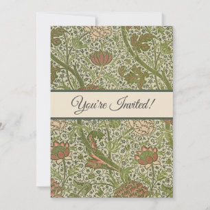 William Morris Cray Sage Blume Floral Botanisch Einladung