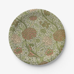 William Morris Cray Salbei-Blume Botanisch Pappteller