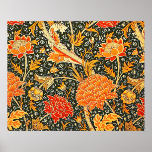William Morris Cray Tapete Blumenmuster Poster