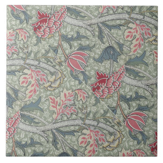 William Morris Cray Vintag Floral Pink Green Fliese