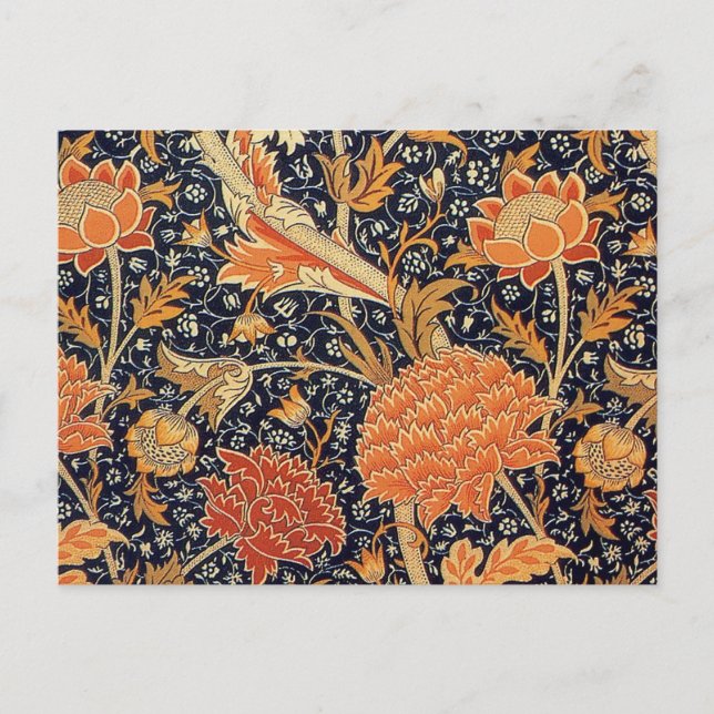William Morris Cray Wallpaper Pattern Postkarte (Vorderseite)