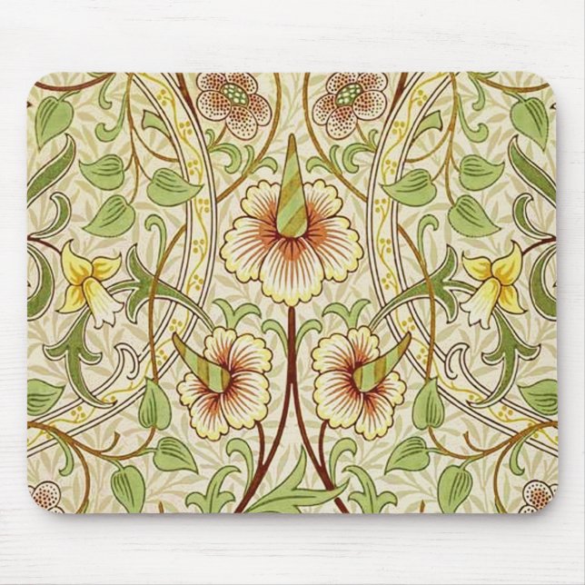 William Morris Daffodil Classic Blume Mousepad (Vorne)