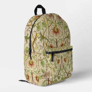 William Morris Daffodil Classic Blume Wallpaper Bedruckter Rucksack