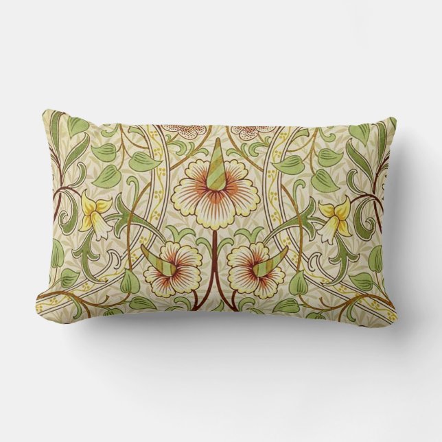 William Morris Daffodil Classic Blume Wallpaper Lendenkissen (Vorderseite)
