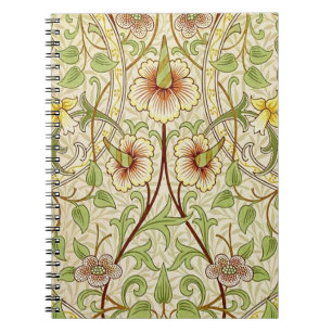 William Morris Daffodil Classic Blume Wallpaper Notizblock
