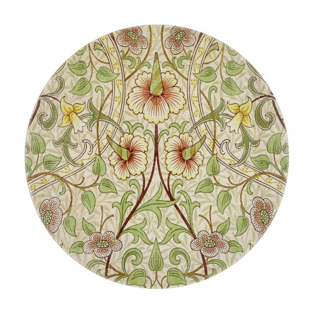 William Morris Daffodil Classic Blume Wallpaper Schneidebrett (Vorderseite)