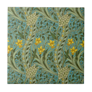 William Morris Daffodil Floral Pattern Classic Fliese