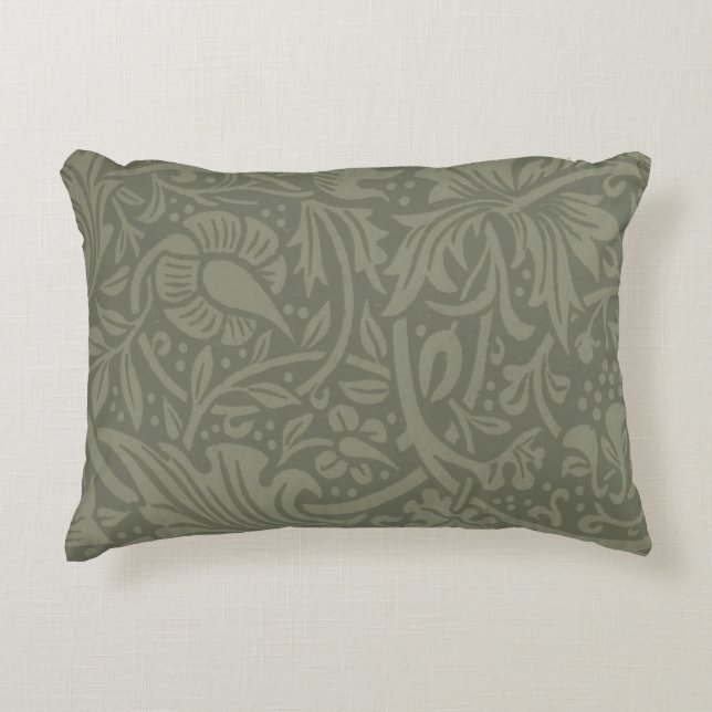 William Morris Daffodil Floral Wallpaper Dekokissen (Vorderseite)