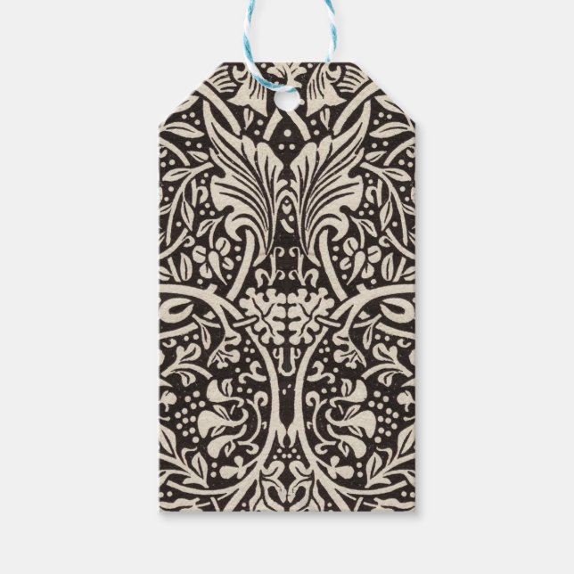 William Morris Daffodil Floral Wallpaper Geschenkanhänger (Vorderseite)