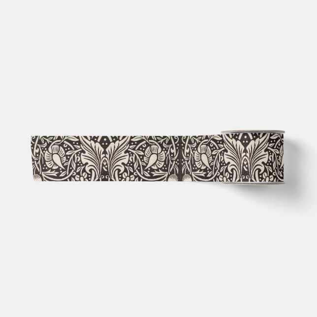 William Morris Daffodil Floral Wallpaper Satinband (Vorderseite)