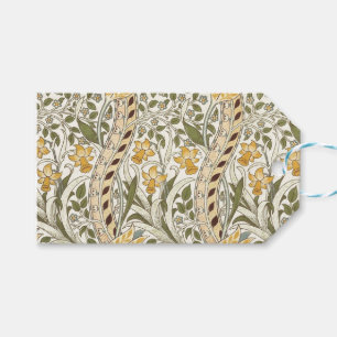 William Morris Daffodil Garden Blume Classic Bota Geschenkanhänger