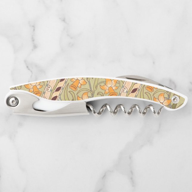 William Morris Daffodil Garden Blume Classic Bota Kellnermesser (Vorderseite)