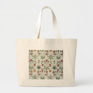 William Morris Daisy Floral Wallpaper Pattern Jumbo Stoffbeutel