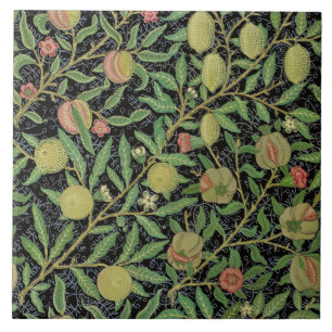 William Morris Dark Granatapfel Fruchtmuster Fliese