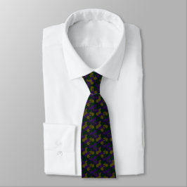 William Morris Dark Hex Mesh Satin Necktie Krawatte