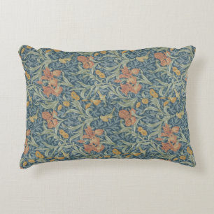 William Morris Decorative Art Iris Pattern Dekokissen