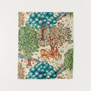 William Morris Deer von der Brook Beige Wandteppich