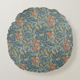 William Morris Dekorative Kunst Iris Muster Rundes Kissen