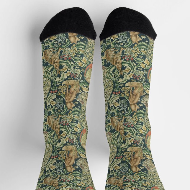 William Morris "Der Wald" Wildlife Socken (Oben)