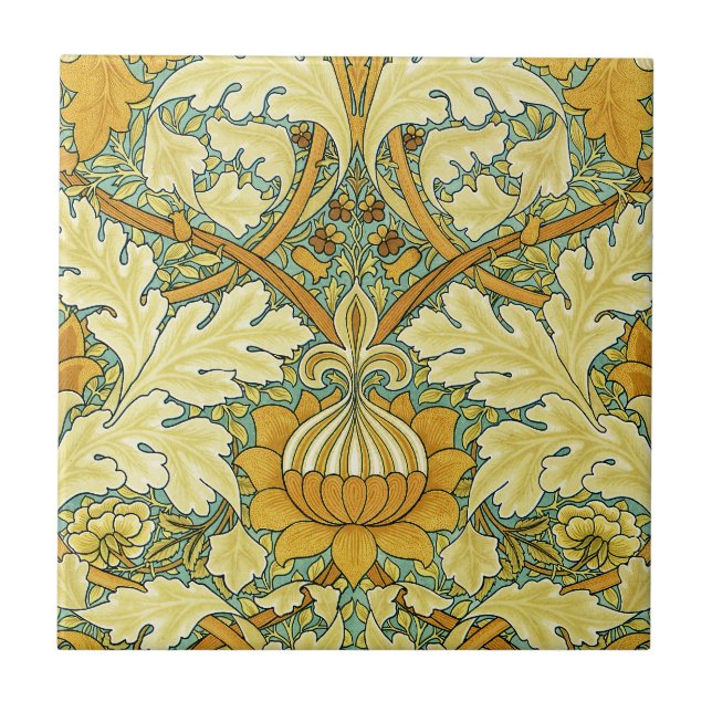 William Morris Design #11 Fliese (Vorderseite)