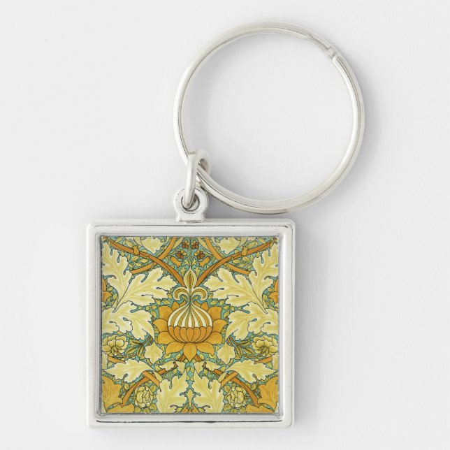 William Morris Design #11 Schlüsselanhänger (Vorne)