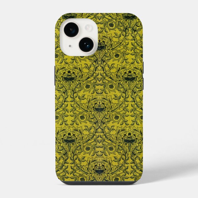 William Morris Design #1 iPhone 14 Hülle (Rückseite)