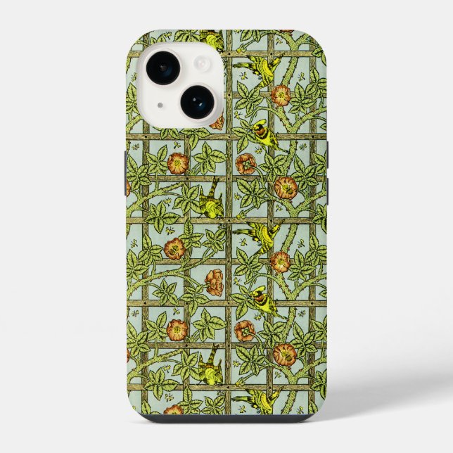 William Morris Design #5 iPhone 14 Hülle (Rückseite)