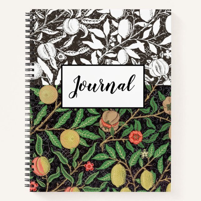 William Morris Design Journal Notizbuch (Vorderseite)