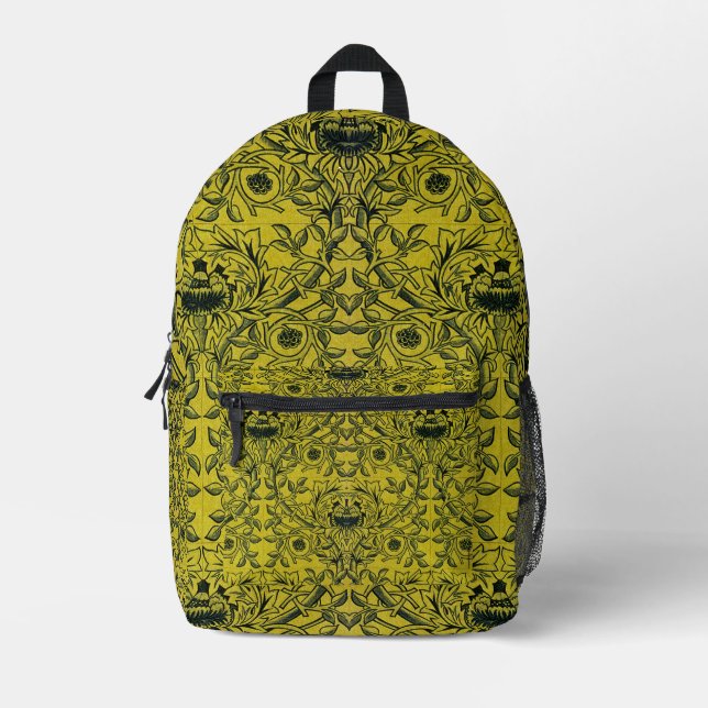 William Morris Design Nr. 1 Bedruckter Rucksack (Vorderseite)