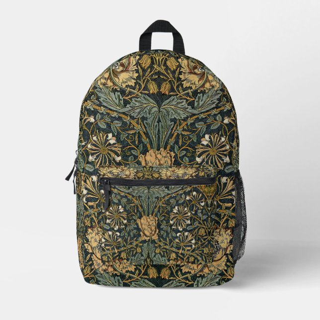 William Morris Design Nr. 7 Bedruckter Rucksack (Vorderseite)
