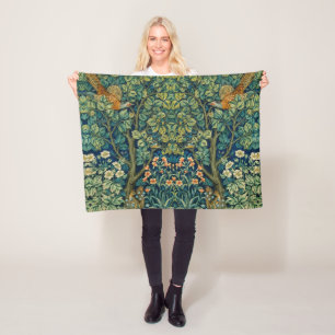 William Morris Design Vintag Style Fleecedecke