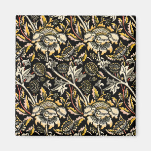 William Morris dunkle florale Arabeske Magnet