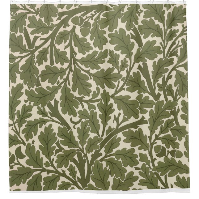 William Morris-Eichen-Duschvorhang Duschvorhang (Vorderseite)