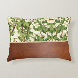William Morris Elegant Blume Weiß und Grün Dekokissen