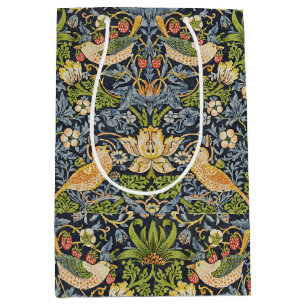 William Morris - Erdbeerdieb Blumenmuster Mittlere Geschenktüte