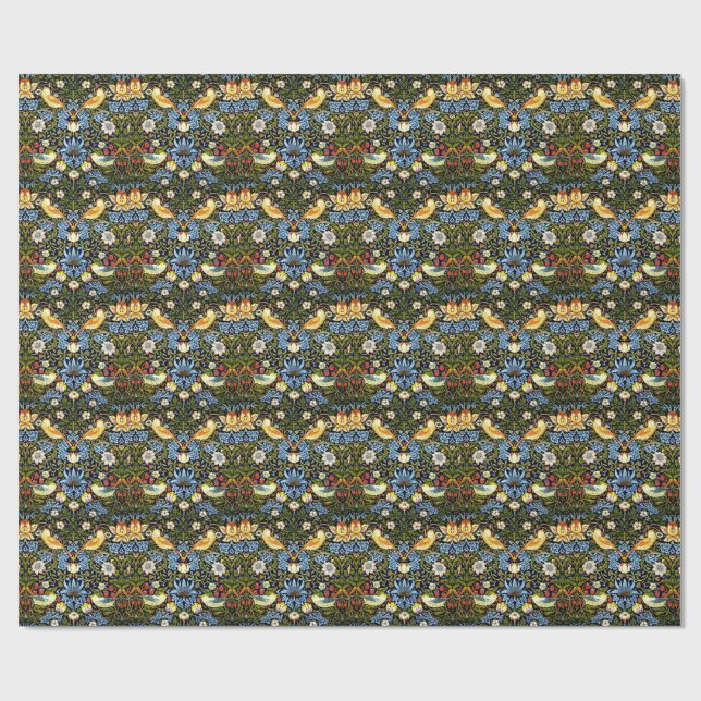 William Morris - Erdbeerdieb,  Geschenkpapier (Flach)